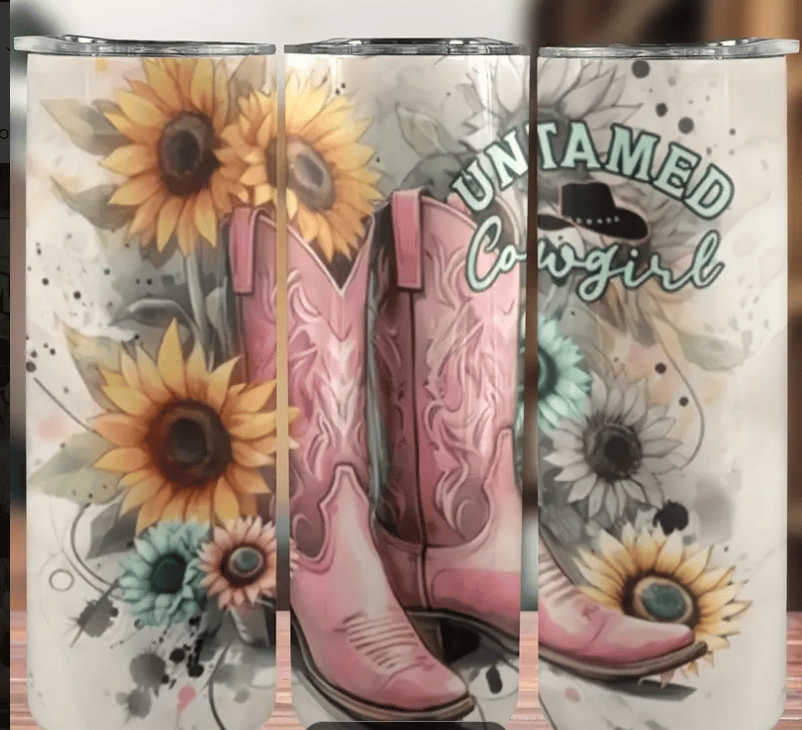 Image of Untamed Cowgirl small tumbler 