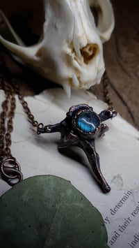 Image 3 of Cat Bone and Labradorite Amulet