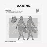 CANINE LINEART TEMPLATE