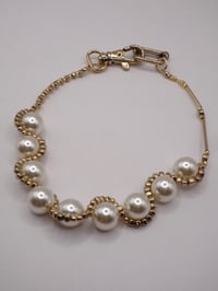 Image 5 of Armored Pearl Golden Necklace