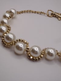 Image 3 of Armored Pearl Golden Necklace