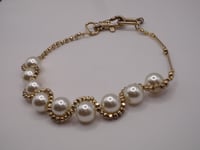 Image 2 of Armored Pearl Golden Necklace