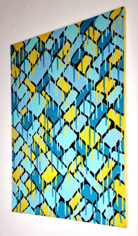 Blue drips