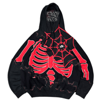 Image 2 of Red spiderweb skeleton ( XL )