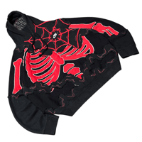 Image 1 of Red spiderweb skeleton ( XL )