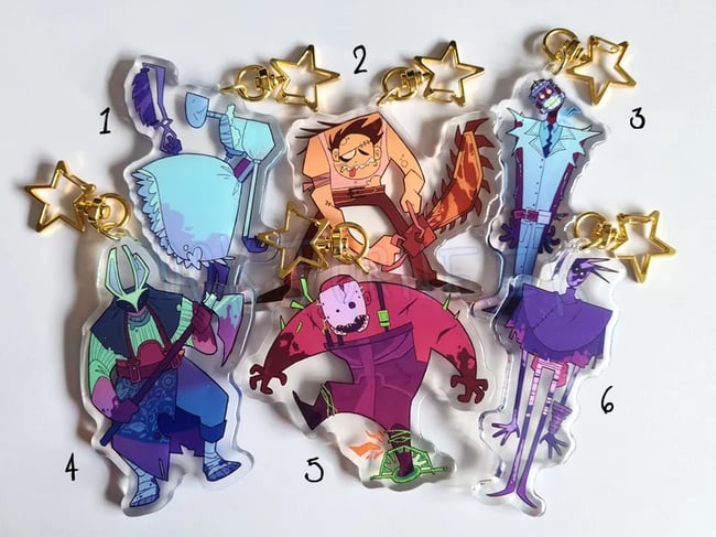 Killer Acrylic Charms | Set 1