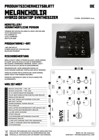 Image 5 of MELANCHOLIA Hybrid Desktop Synthesizer