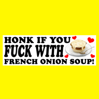 French Onion Soup Bumper Sticker