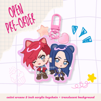 Image 3 of [PRE-ORDER] ARCANE S2&1 KEYCHAINS (JAYVIK, TIMEBOMB, CAITVI)