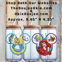 Alice In Wonderland & Ariel Little Mermaid Double Sided Uv Dtf Wrap W0645