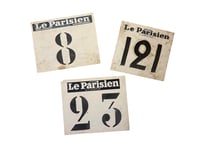 Genuine "Le Parisien Libéré" cycling bib