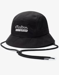 Image 2 of MALBON X UNDEFEATED BUCKET HAT BLACK [2024]