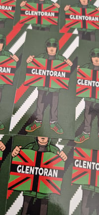 Image 2 of Pack of 25 10x5cm Glentoran CP Casual Football/Ultras Stickers.