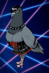 Goth Pigeon Class Portrait