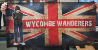 **HALF PRICE*Wycombe Wanderers Casual 1x0.5m Football/Ultras Flag.