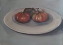 Image 1 of Tomates anciennes sur une assiette