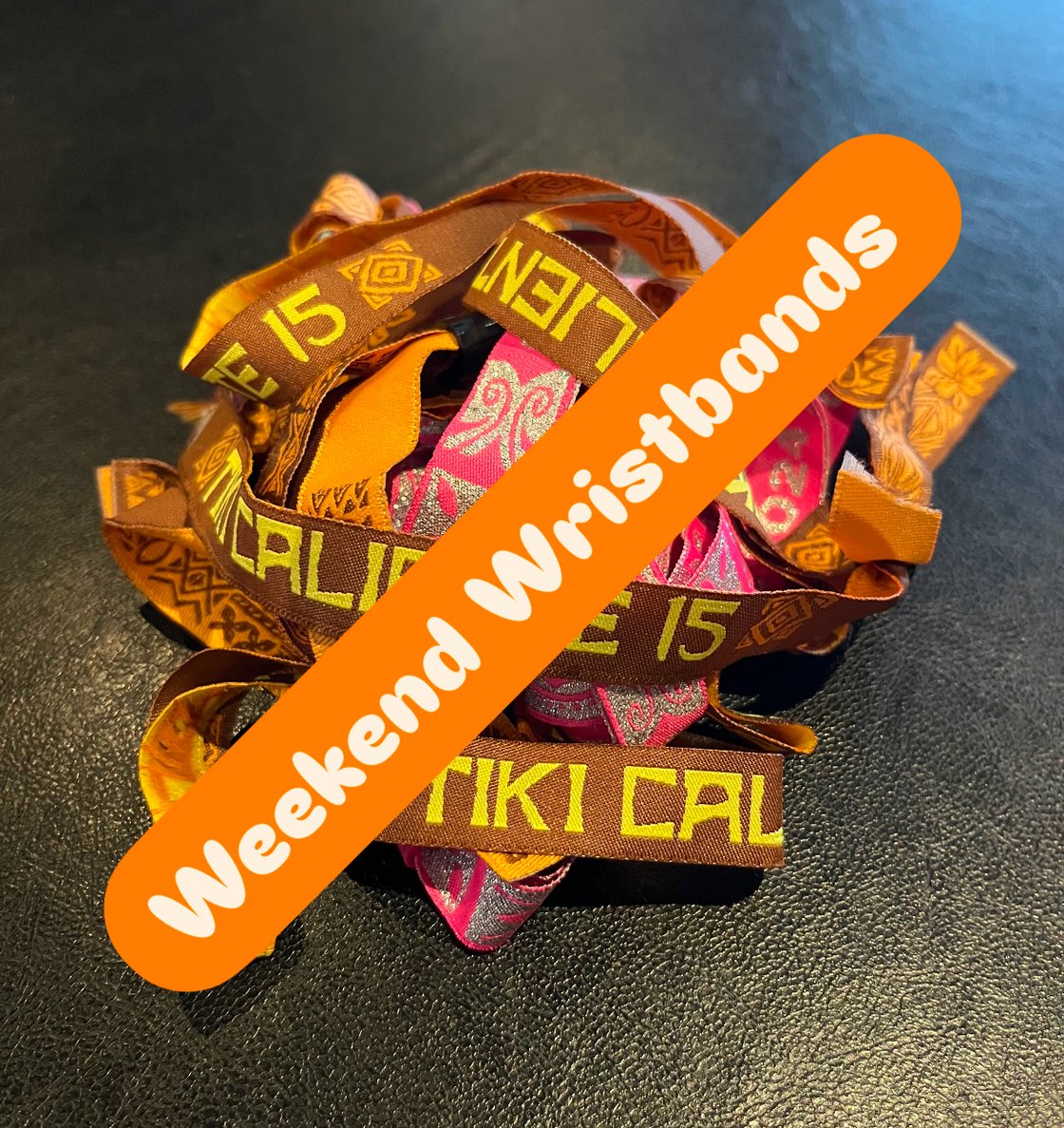 Image of (Pre-Sales) Tiki Caliente 16 Weekend Wristband w/ Mug option 