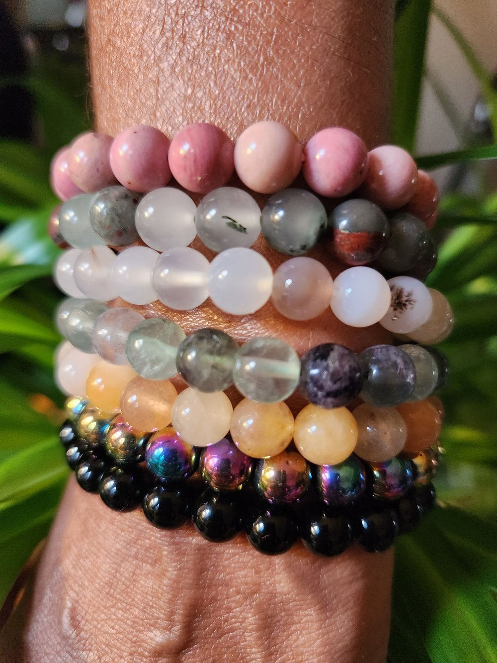 Image of 10 Random Assorted 8mm Beaded Bracelets 
