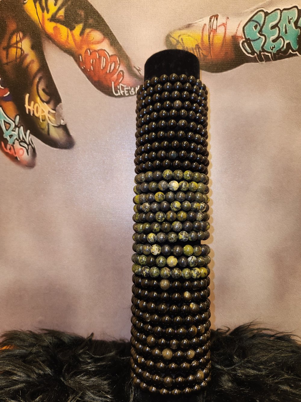 Image of 10 Random Assorted 8mm Beaded Bracelets 