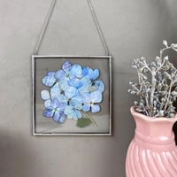 Image 2 of Miniature hydrangea stained glass frame