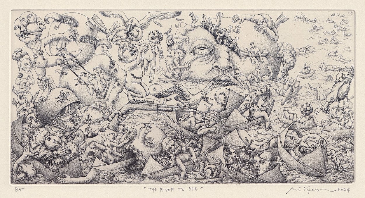 THE RIVER TO SEE (gray paper)