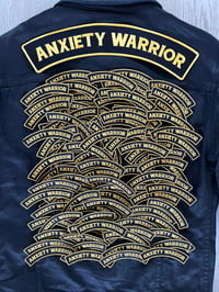 Image 2 of ANXIETY WARRIOR -Small patch + stickers pack.