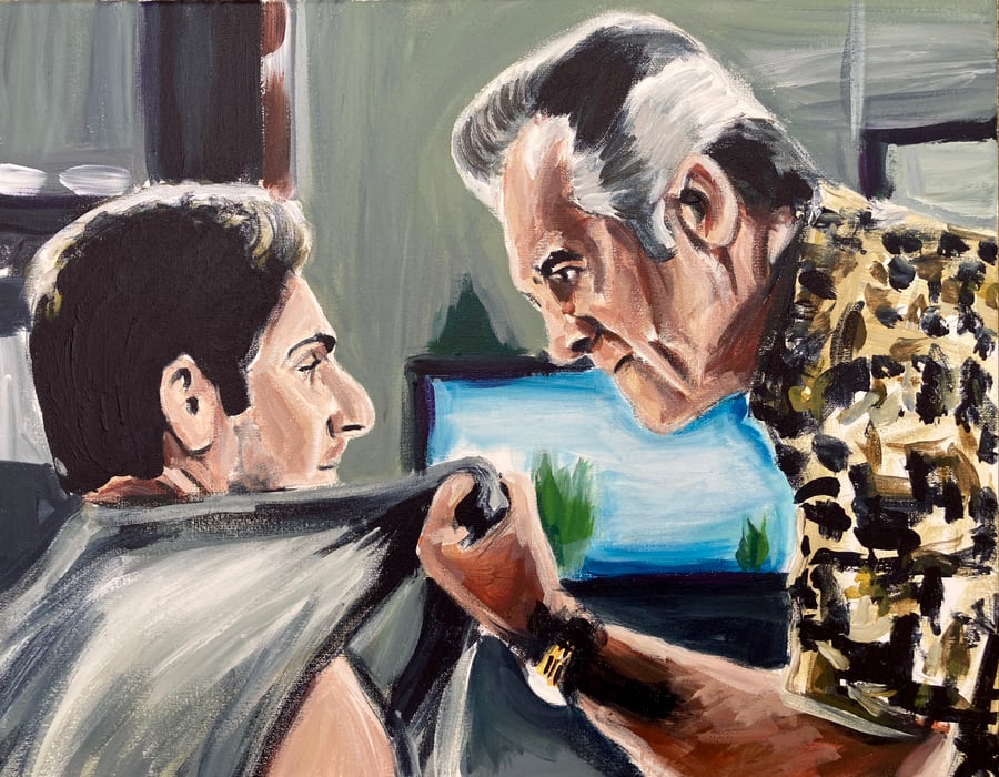 Image of You’re talking about the boss.  Original on canvas