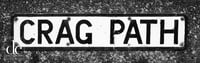 Image 2 of Aldeburgh Print. Crag Path Sign. Quality Photographic Print