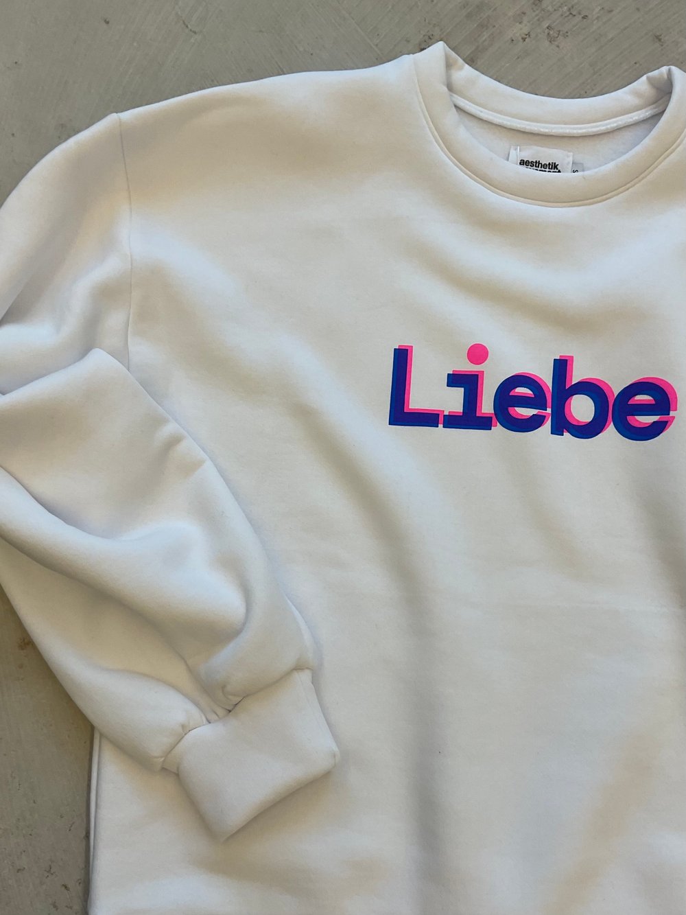 Liebe sweatshirt white 