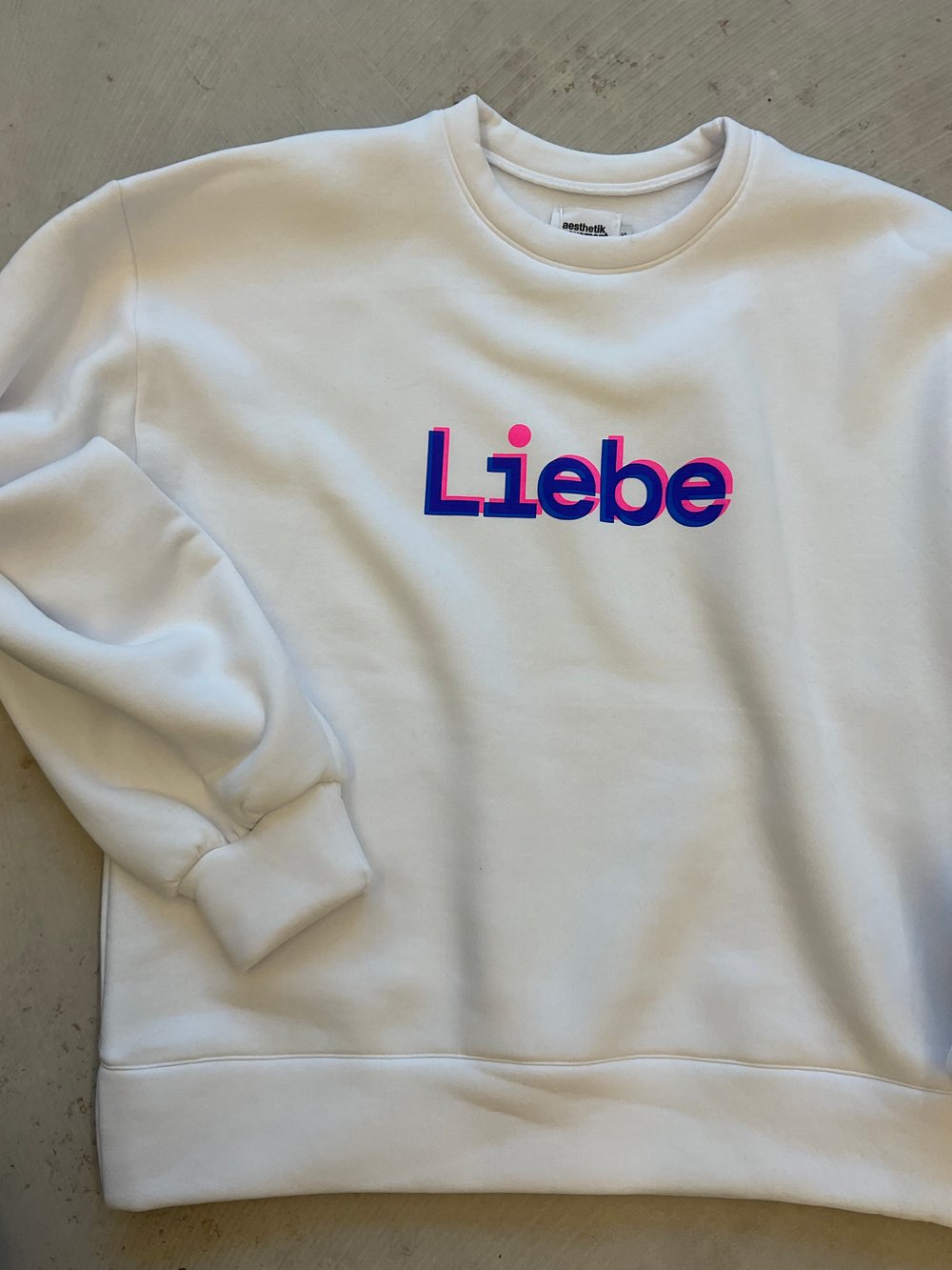 Liebe sweatshirt white 