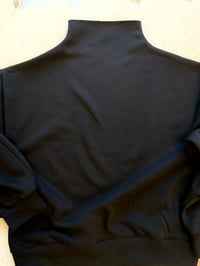 Image 1 of High neck black sweatshirt