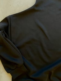 Image 2 of High neck black sweatshirt