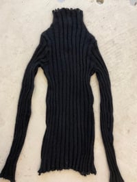 Image 4 of Black mohair long sleeve top 