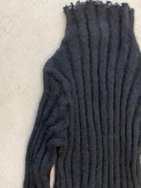 Image 5 of Black mohair long sleeve top 