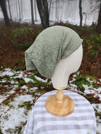Image 2 of Cotton Lace Stretchy Wrap in Sage