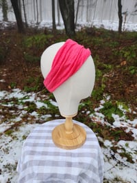 Image 1 of Linen Stretchy Wrap in Tropical Pink