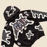 Image 5 of REWORKED GAP SPLASH 3 LAYERED HOODIE SIZE L