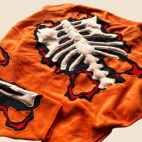 Image 5 of REWORKED NIKE 3D PUFF SKELETON CRACKY LAVA POLAR FLEECE SIZE L