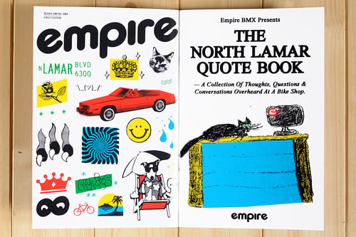 Image of  The North Lamar Quote Book from Empire BMX