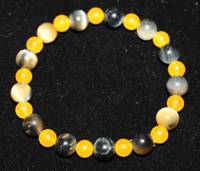 Yellow Jade, Blue Honey Tiger Eye