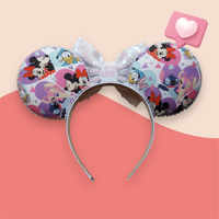 Image 2 of Couple Hearts Mouse Ears 