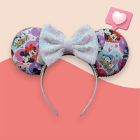 Image 1 of Couple Hearts Mouse Ears 