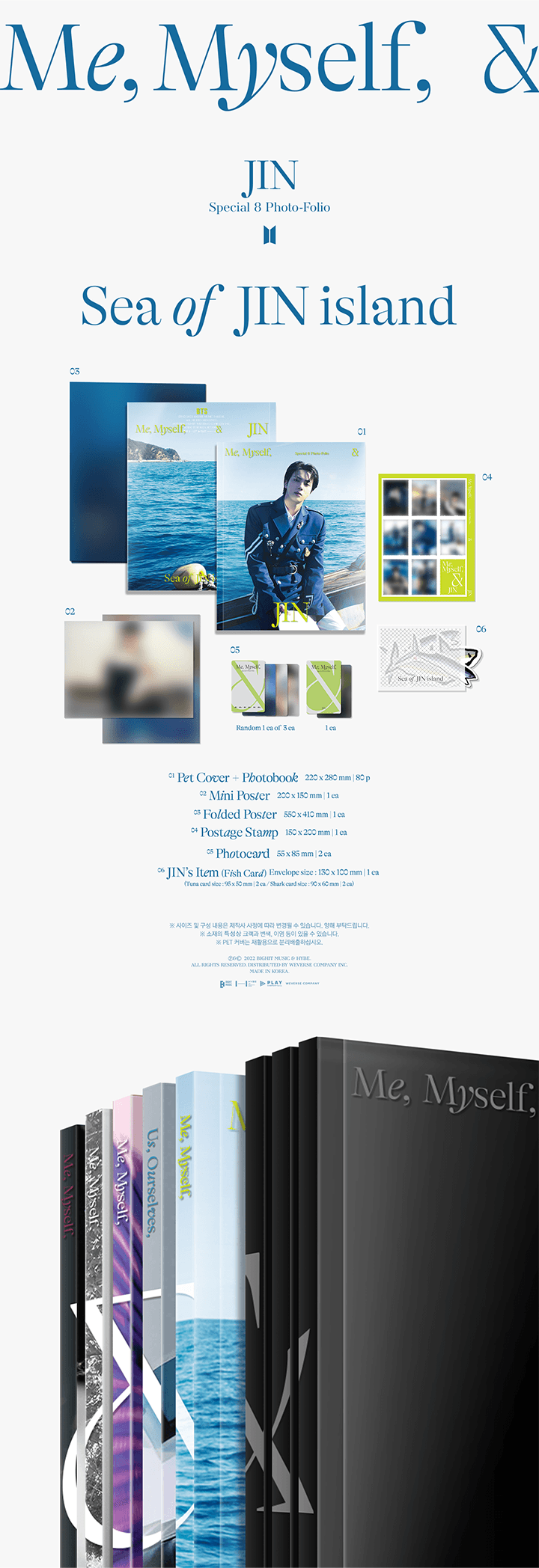 Image of BTS Jin Photo-folio 'Sea of JIN island'