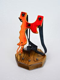 Image 8 of Wooden Slingshot Tequila Sunrise the Menace, Catapult, Wood Slingshot, Unique Gift