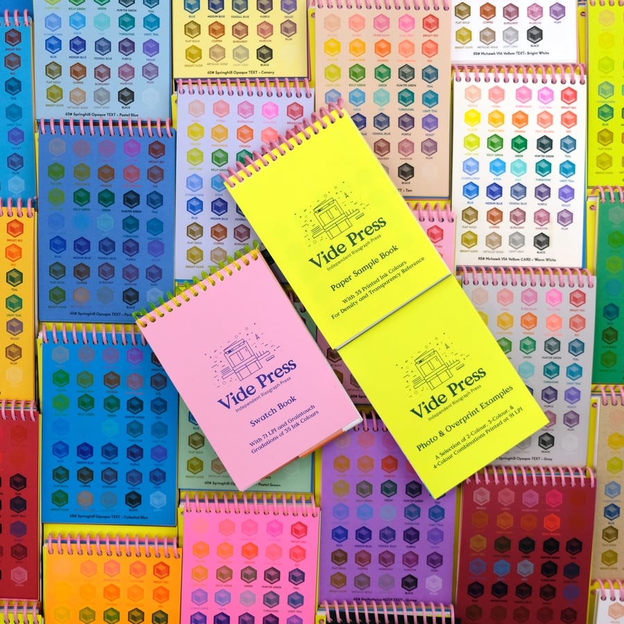 Image of 35-Colour Risograph Swatch Book / Paper, Photo, & Overprint Sample Pack