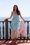 Cotton Silk Slip Turquoise