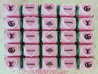 Image 2 of Pink Heart 25 Pack Chocolate Nuggets