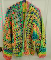 Neon Crochet Cardigan Small to XLarge