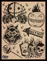 Trick 'r' Treat Tattoo Flash "Print"