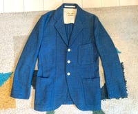 Image 1 of Haversack Japan vintage style yarn dyed indigo cotton blazer, size M (fits slim)